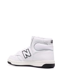 Baskets montantes en cuir blanches New Balance