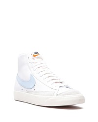 Baskets montantes en cuir blanches Nike