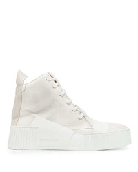 Baskets montantes en cuir blanches Boris Bidjan Saberi