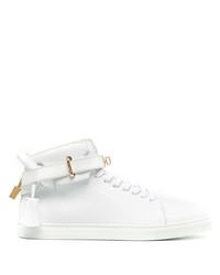 Baskets montantes en cuir blanches Buscemi