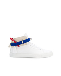 Baskets montantes en cuir blanches Buscemi