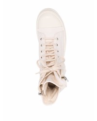 Baskets montantes en cuir blanches Rick Owens DRKSHDW