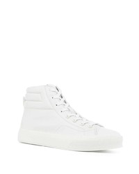 Baskets montantes en cuir blanches Givenchy