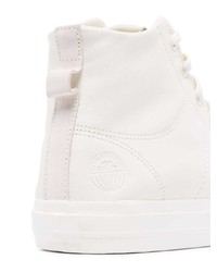 Baskets montantes en cuir blanches adidas