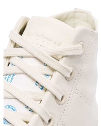 Baskets montantes en cuir blanches adidas