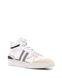 Baskets montantes en cuir blanches Lanvin