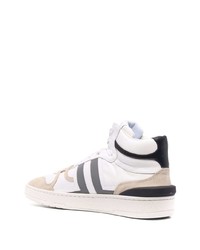 Baskets montantes en cuir blanches Lanvin