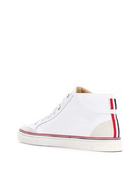 Baskets montantes en cuir blanches Thom Browne