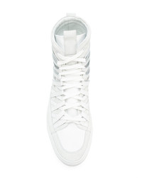 Baskets montantes en cuir blanches Damir Doma