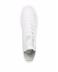 Baskets montantes en cuir blanches Karl Lagerfeld