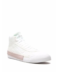 Baskets montantes en cuir blanches Nike