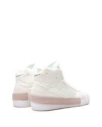 Baskets montantes en cuir blanches Nike