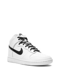 Baskets montantes en cuir blanches Nike