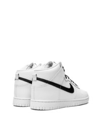 Baskets montantes en cuir blanches Nike