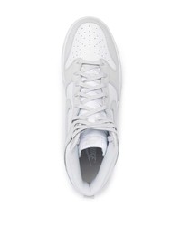 Baskets montantes en cuir blanches Nike