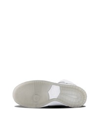 Baskets montantes en cuir blanches Nike