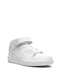 Baskets montantes en cuir blanches Nike