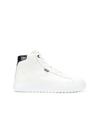 Baskets montantes en cuir blanches Ea7 Emporio Armani