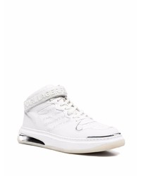 Baskets montantes en cuir blanches Karl Lagerfeld