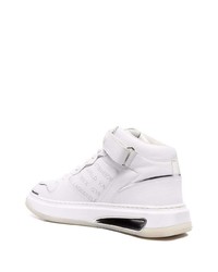 Baskets montantes en cuir blanches Karl Lagerfeld