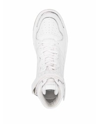 Baskets montantes en cuir blanches Karl Lagerfeld