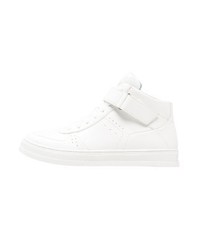 Baskets montantes en cuir blanches Esprit