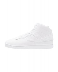 Baskets montantes en cuir blanches Fila