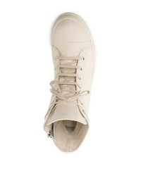 Baskets montantes en cuir blanches Rick Owens