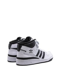 Baskets montantes en cuir blanches adidas