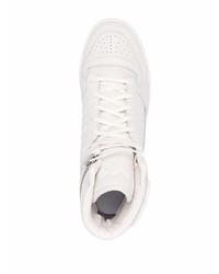 Baskets montantes en cuir blanches Y-3