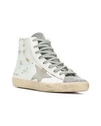 Baskets montantes en cuir blanches Golden Goose Deluxe Brand