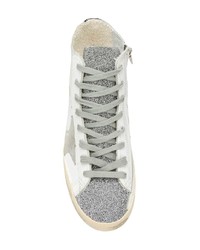 Baskets montantes en cuir blanches Golden Goose Deluxe Brand