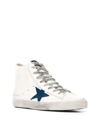 Baskets montantes en cuir blanches Golden Goose