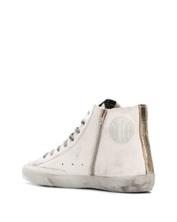 Baskets montantes en cuir blanches Golden Goose