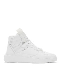 Baskets montantes en cuir blanches Givenchy