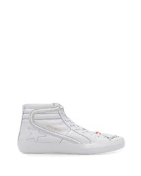 Baskets montantes en cuir blanches Golden Goose