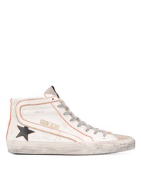 Baskets montantes en cuir blanches Golden Goose