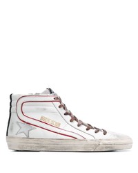 Baskets montantes en cuir blanches Golden Goose