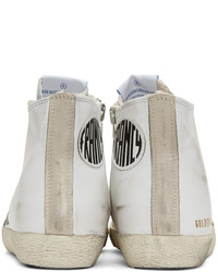 Baskets montantes en cuir blanches Golden Goose Deluxe Brand