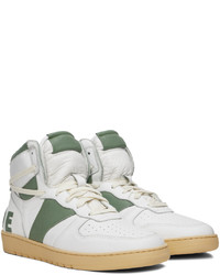 Baskets montantes en cuir blanches Rhude