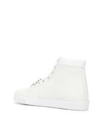 Baskets montantes en cuir blanches Philipp Plein