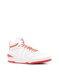 Baskets montantes en cuir blanches Lanvin