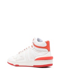 Baskets montantes en cuir blanches Lanvin