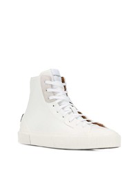 Baskets montantes en cuir blanches Givenchy