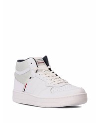 Baskets montantes en cuir blanches Tommy Hilfiger
