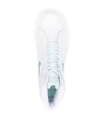 Baskets montantes en cuir blanches Nike