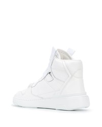 Baskets montantes en cuir blanches Givenchy