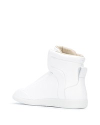 Baskets montantes en cuir blanches Maison Margiela