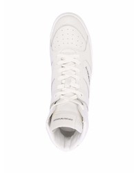 Baskets montantes en cuir blanches Ea7 Emporio Armani