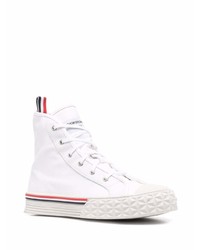 Baskets montantes en cuir blanches Thom Browne